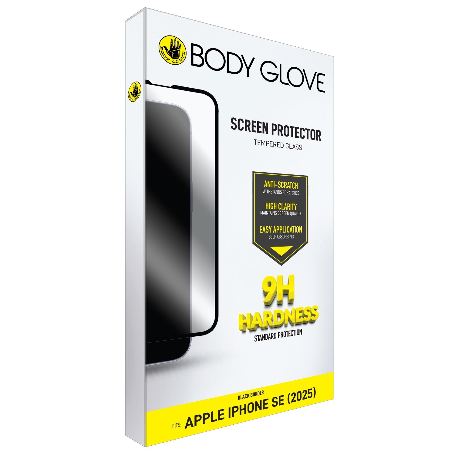 Body Glove Tempered Glass Screen Protector - Apple iPhone 17e/16e/14/13/13 Pro - Black Border