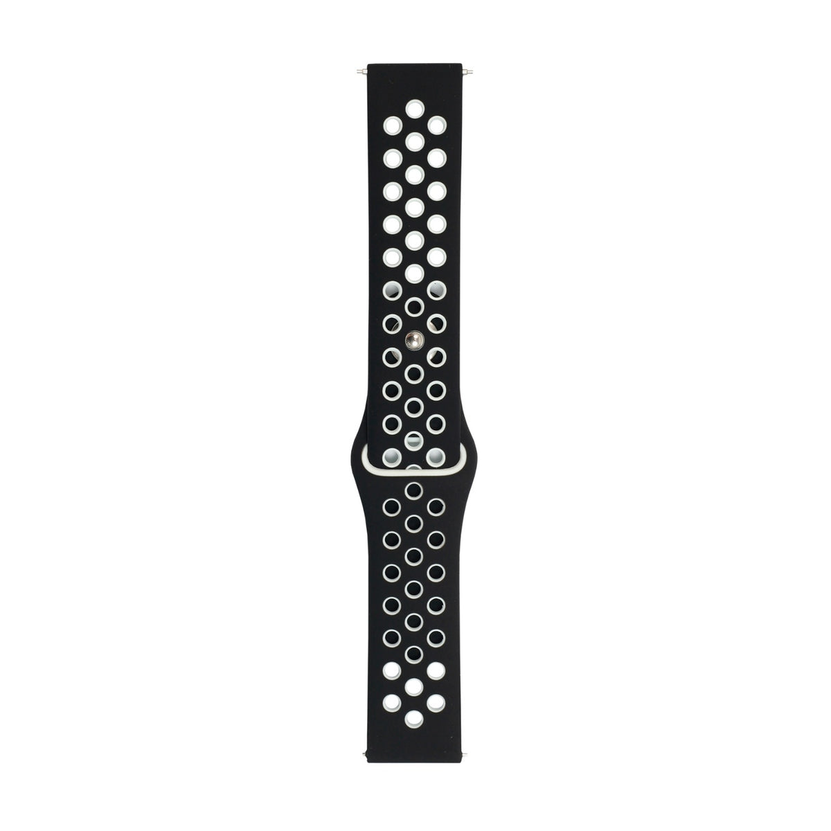 Body Glove Silicone Watch Strap - Samsung Galaxy Watch6 (40mm) / 7 (40mm) / 4 (40mm) - White/Black