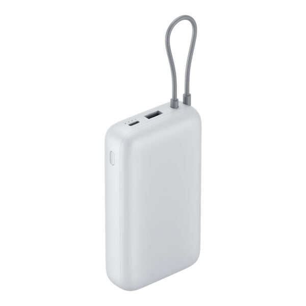 Xiaomi Power Bank 20000mAh (Integrated Cable) - Light Grey