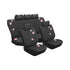 Stingray 11pc Seat Cover Set in Blossom Black & Pink Design