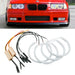 BM E36 Projector Headlights Dual Function Cotton Angel Eye Rings