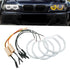 BM E46 Projector Headlights Dual Function Cotton Angel Eye Rings