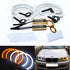 BM E46 Projector Headlights Dual Function Cotton Angel Eye Rings