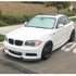 BM E82 1-Series 4-Piece Gloss Black Plastic Front Spoiler