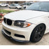 BM E82 1-Series 4-Piece Gloss Black Plastic Front Spoiler