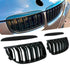 BM E90 Pre-Facelift (05-08) Piano Black Double Slat Kidney Grille