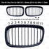 BM F20 1-Series (15-18) M-Sport Clip On Grille Stripes