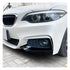 BM F22 2-Series Gloss Black Front Bumper Splitters (14-19)