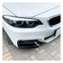 BM F22 2-Series Gloss Black Front Bumper Splitters (14-19)