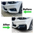 BM F22 2-Series Gloss Black Front Bumper Splitters (14-19)