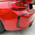 BM F87 M2 Gloss Black Rear Bumper Canards