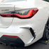 BM G22 / G23 4-Series Gloss Black Rear Bumper Canards