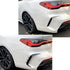 BM G22 / G23 4-Series Gloss Black Rear Bumper Canards