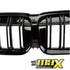 BM G20 3-Series Piano Black Double Slat Kidney Grille