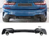 BM G20 (19-On) Gloss Black Performance Style Upgrade Diffuser With Round Exhaust Outlet