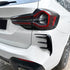 BM X3 G01 (22-On) M-Sport Aero Style Gloss Black Rear Bumper 4-Piece Canards