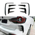 BM X3 G01 (22-On) M-Sport Aero Style Gloss Black Rear Bumper 4-Piece Canards