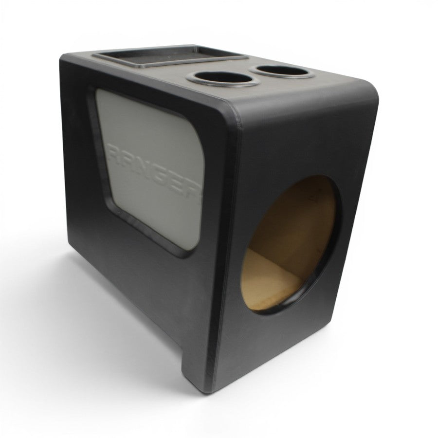 10″ Vinyl Subwoofer Enclosure with Cup Holders Suitable for Ford Ranger T6/T7