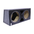 12″ Double Subwoofer Enclosure with Vinyl Face & Triangle Port (black)