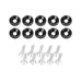 Engine Bay Dress Up Bolts M6 Aluminum Fasteners – 10piece set (Black)