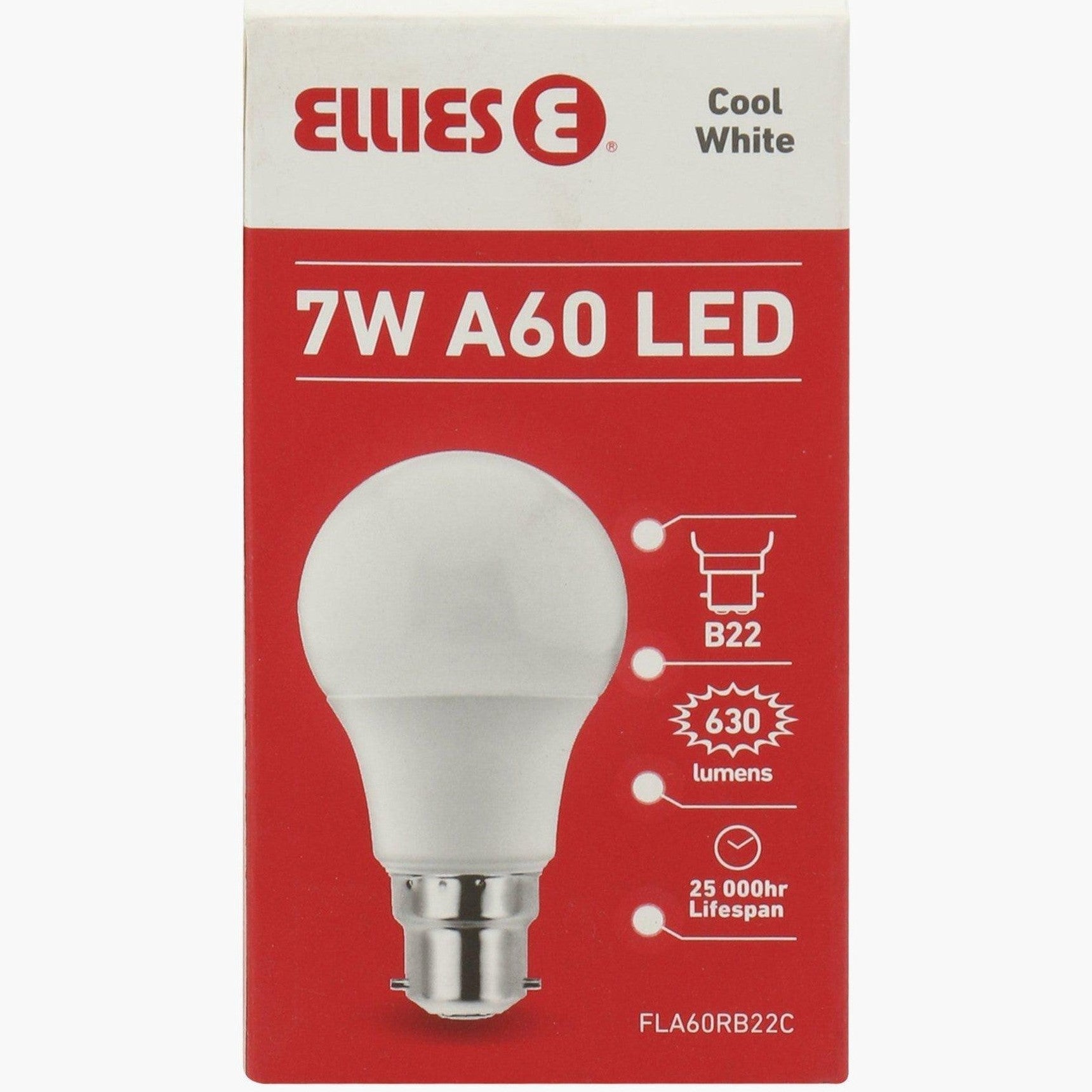 Ellies 7W A60 Residential LED E27-Cool White