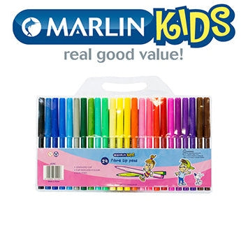 Marlin Kids Fibre Tip Pens 24