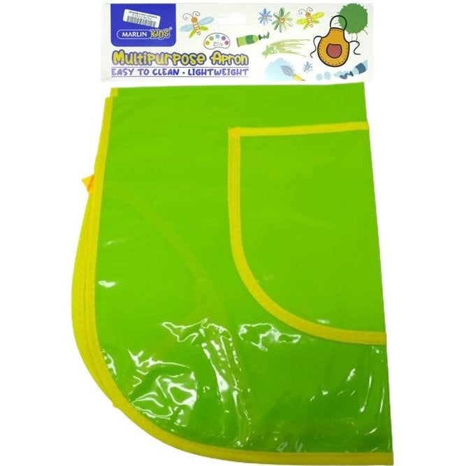 Marlin Multi Purpose Kids Plastic Aprons Lime Green