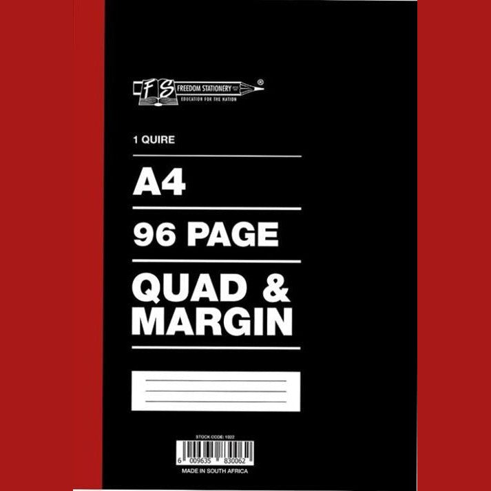 Freedom A4 Counter Book 1 Quire 96 Pages Quad And Margin