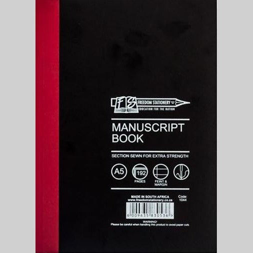 Freedom A5 Manuscript Book 2 Quire 192 Pages