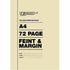 Freedom A4 College Exercise Book Feint and Margin 72 Page