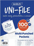 Marlin A4 File Pockets Sleeves 100's