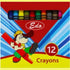Edo Wax Crayons 8mm Pack Of 12