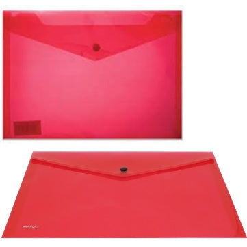 Marlin A4 Red Carry Folder with Stud