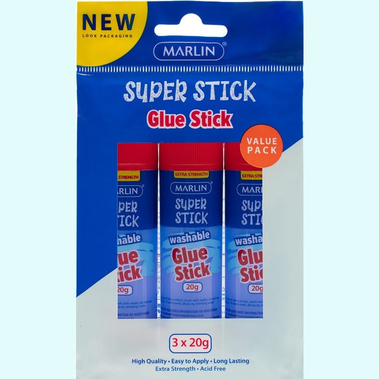 Marlin Non Toxic Glue Stick Value Pack Of 3