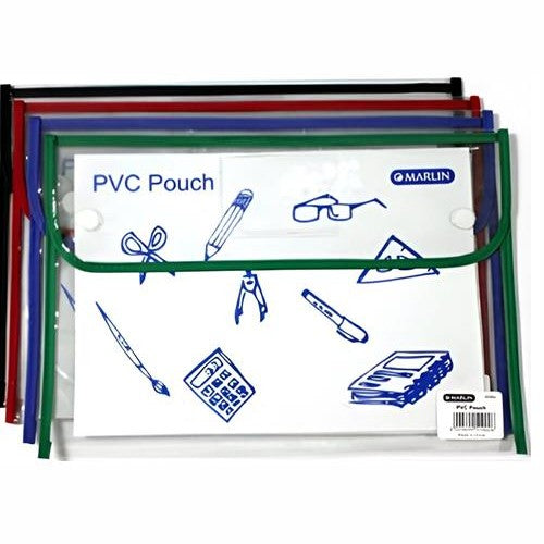 Marlin Clear PVC Book Bag Pouch