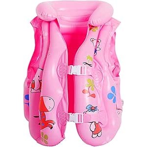 Casey Kids Medium Inflatable Swimming Vest Pink