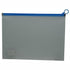 Brainware A4 Clear Carry Folder With Blue Easy Slide Zip