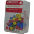 DLOffice Multicolour 24mm Pushpins Thumb Tacks Plastic Tub