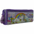 Brainware Fabric 2 Pocket 20cm Pencil Bag Purple