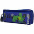 Brainware Fabric 2 Pocket 20cm Pencil Bag Blue