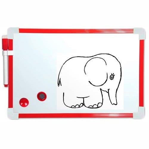 Brainware A4 Magnetic Whiteboard Red