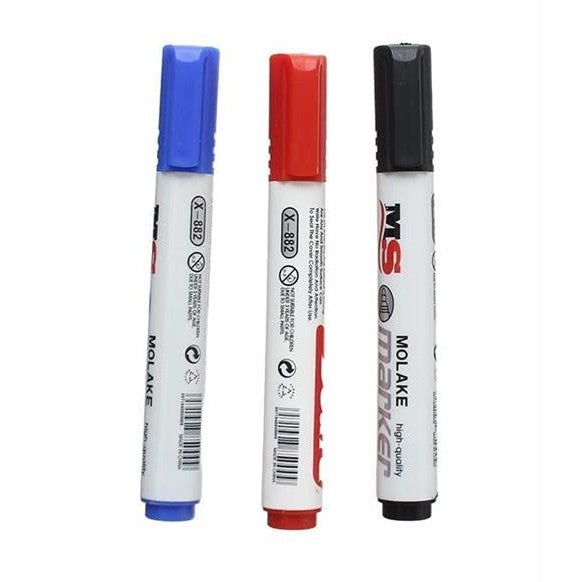 Brainware 3 x Whiteboard Markers and Cleaner Pack