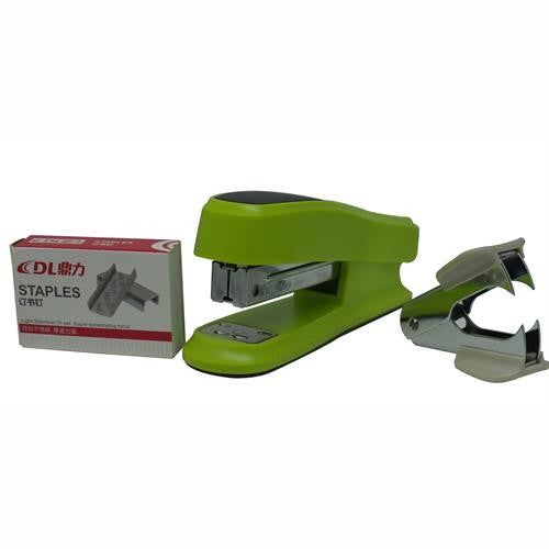 DLOffice Basic Mini Half Strip Stapler Set Green