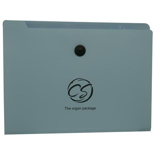 Brainware 8 Compartment Expanding File Organiser Blue