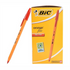 Bic Orange Fine Point Red Ballpoint Pens