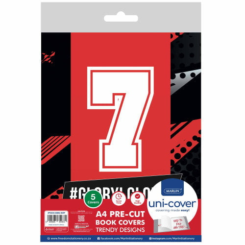 GUNMANSA Marlin A4 PreCut Book Covers GGMU nr7 5pack