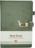 Brainware A5 Green NoteBook With Magnetic Clip