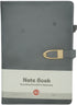 Brainware A5 Grey NoteBook With Magnetic Clip