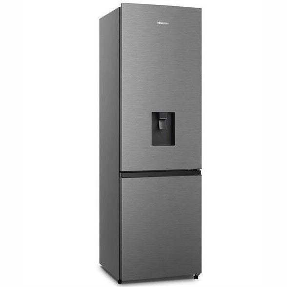 Hisense 263L Combi Fridge Freezer Inox with Water dispenser