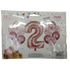 Casey 13pc Rose Gold and White Balloon Set Nr 2